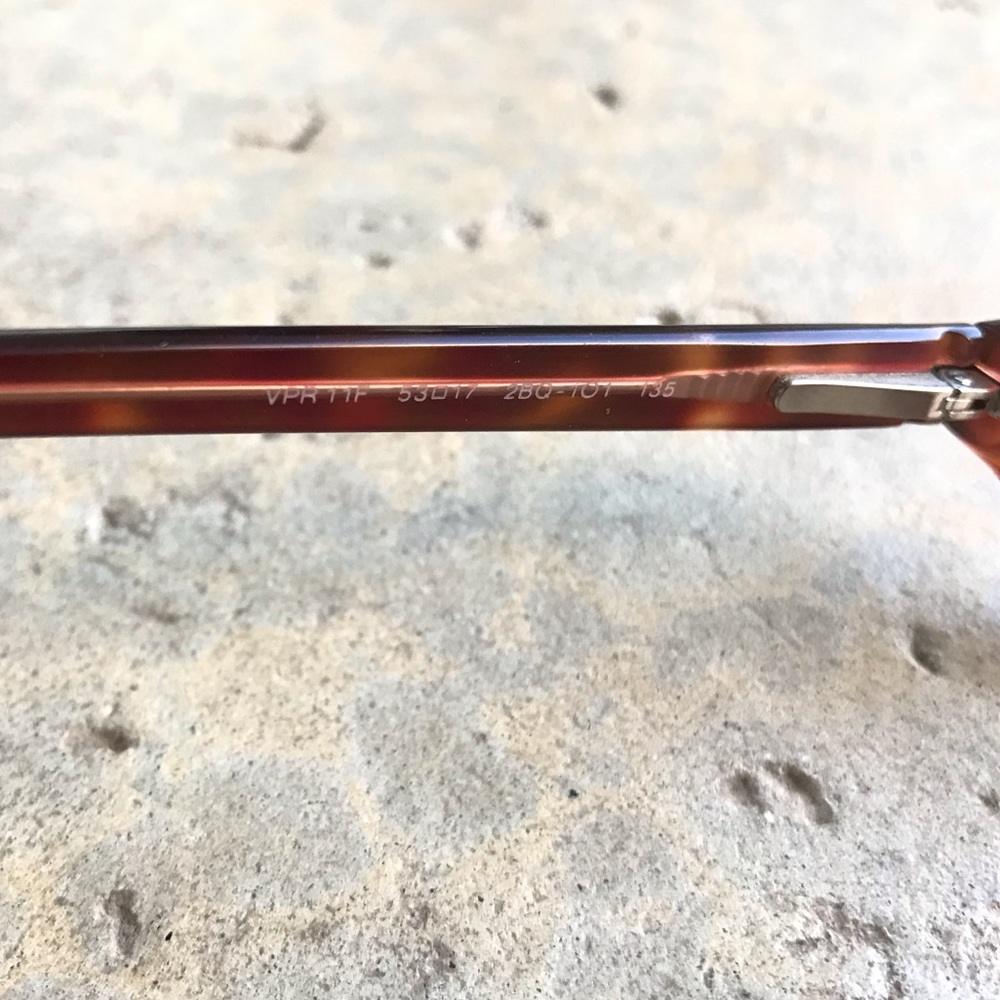 Prada Vintage 1980’s Amber Plastic Eyeglasses - Picture 5 of 6